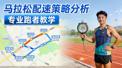 专业跑者分析马拉松配速策略的教学视频缩略图